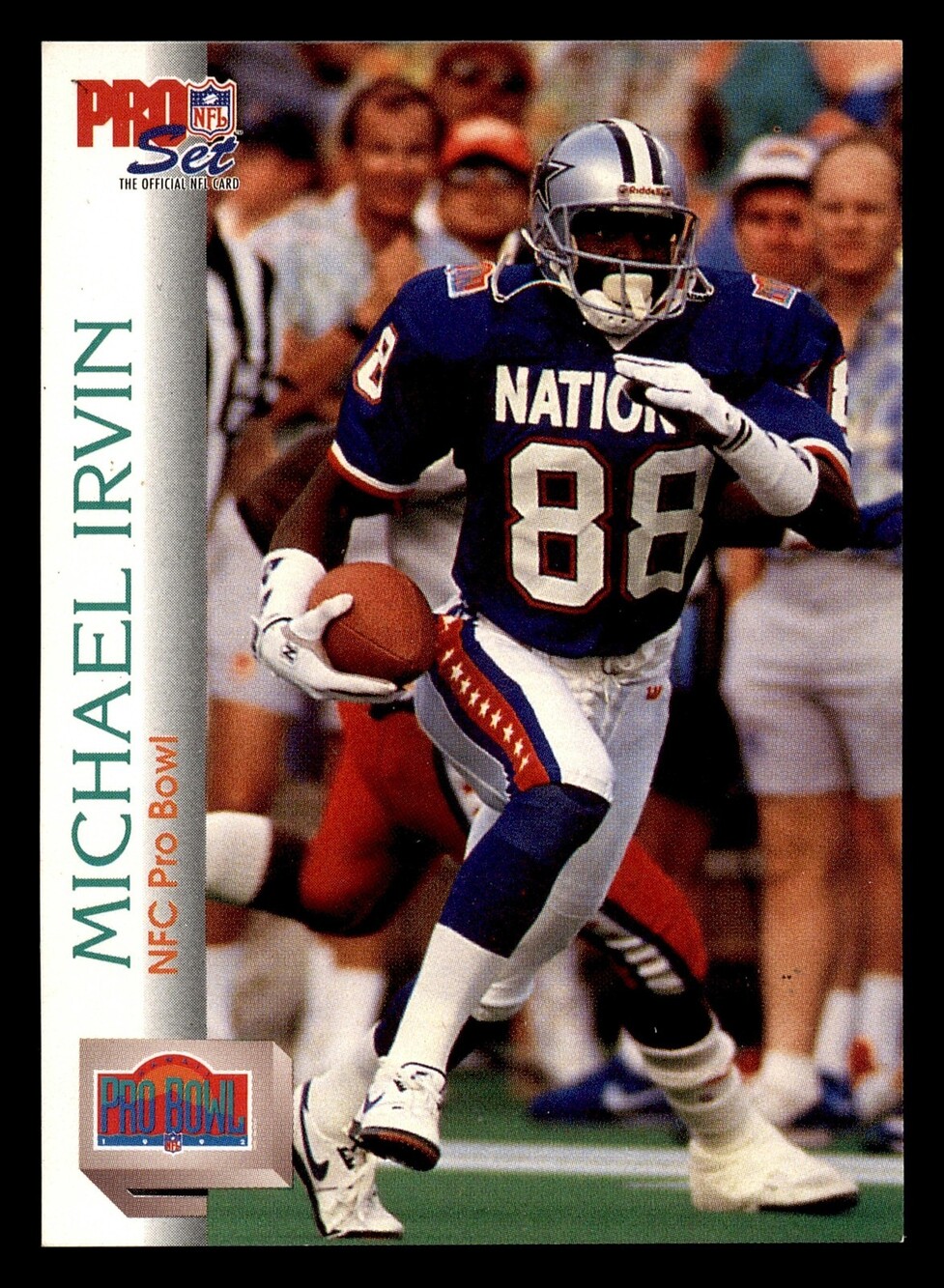 1992 Pro Set #409 Michael Irvin NFC Pro Bowl Football Trading Card